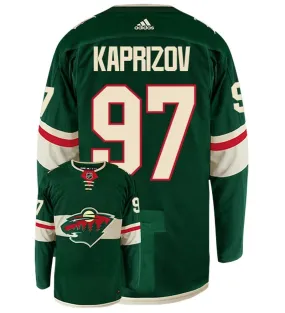 Kirill Kaprizov Minnesota Wild Adidas Authentic Home NHL Hockey Jersey     