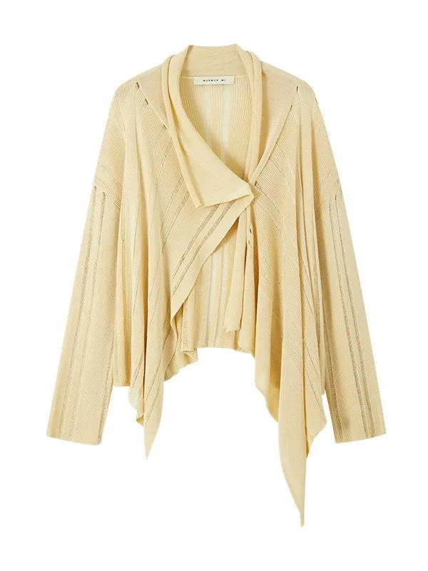 Knit Thin Sheer Long Oversize Effortless Cardigan