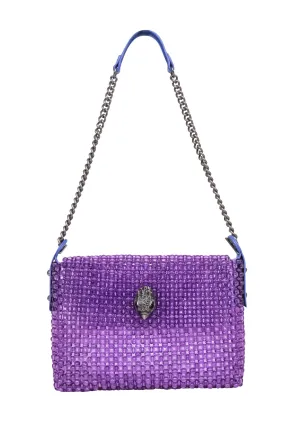 Kurt Geiger - Purple Kensington Bead Shoulder Bag