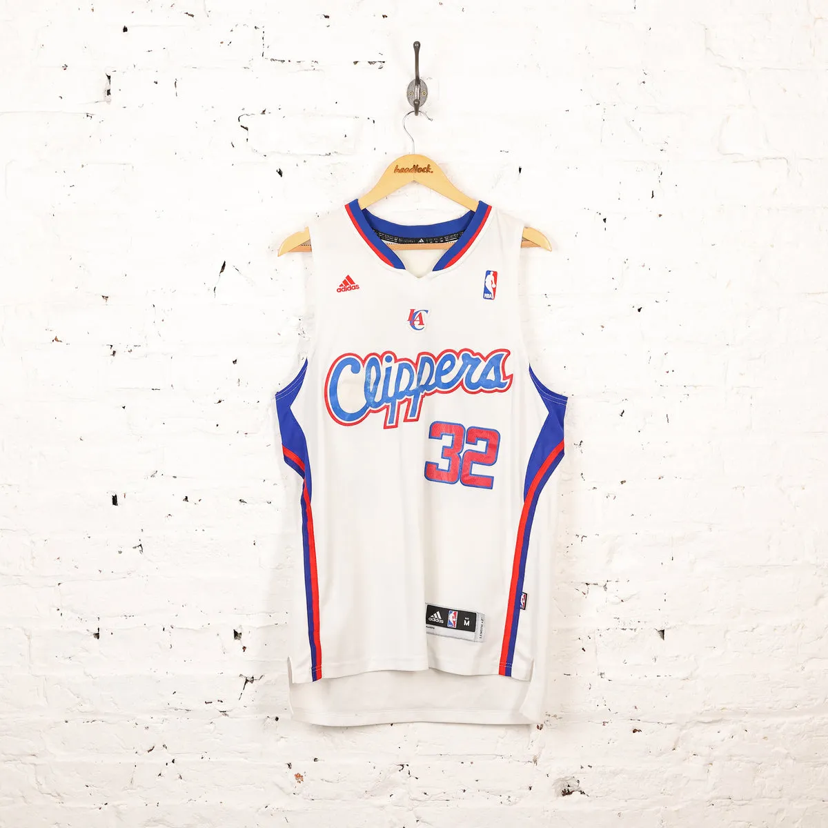 LA Clippers Griffin Adidas Basketball Jersey - White - M