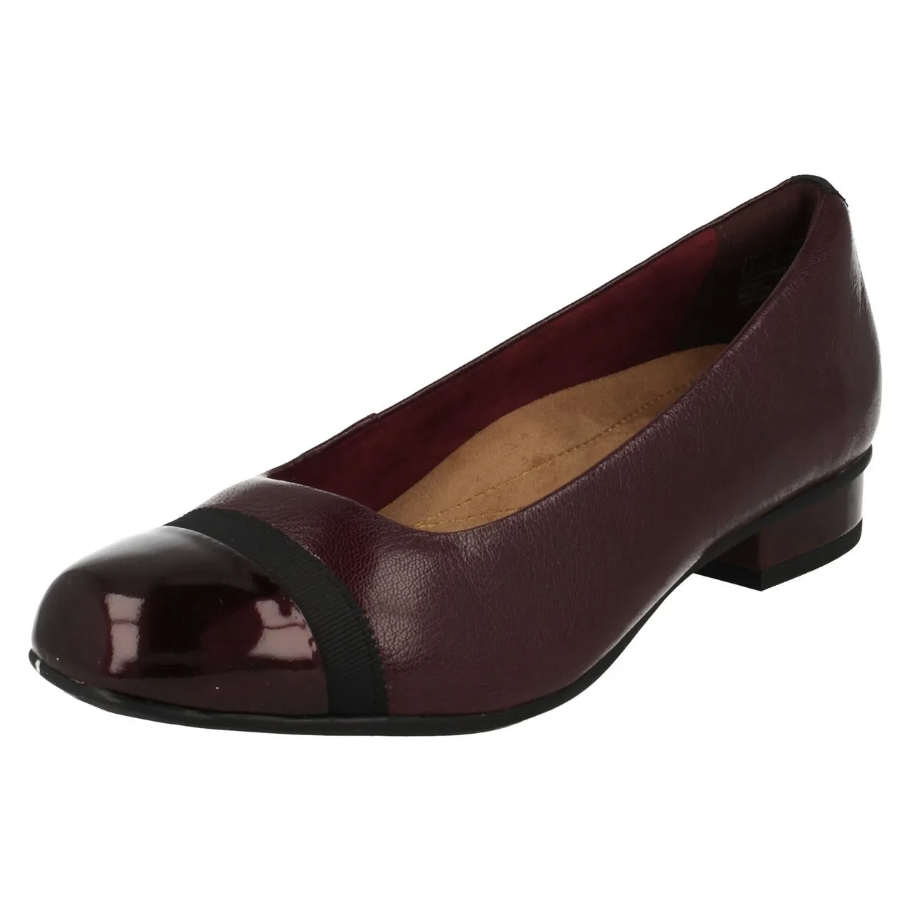 Ladies Clarks Smart Slip On Ballerina Style Pumps Keesha Rosa