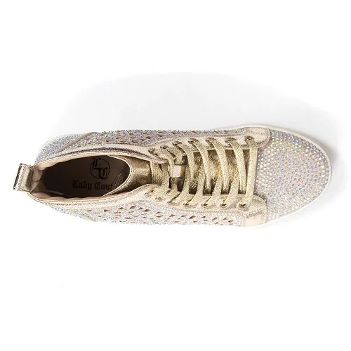 Lady Couture New York Gold High-top Sneakers