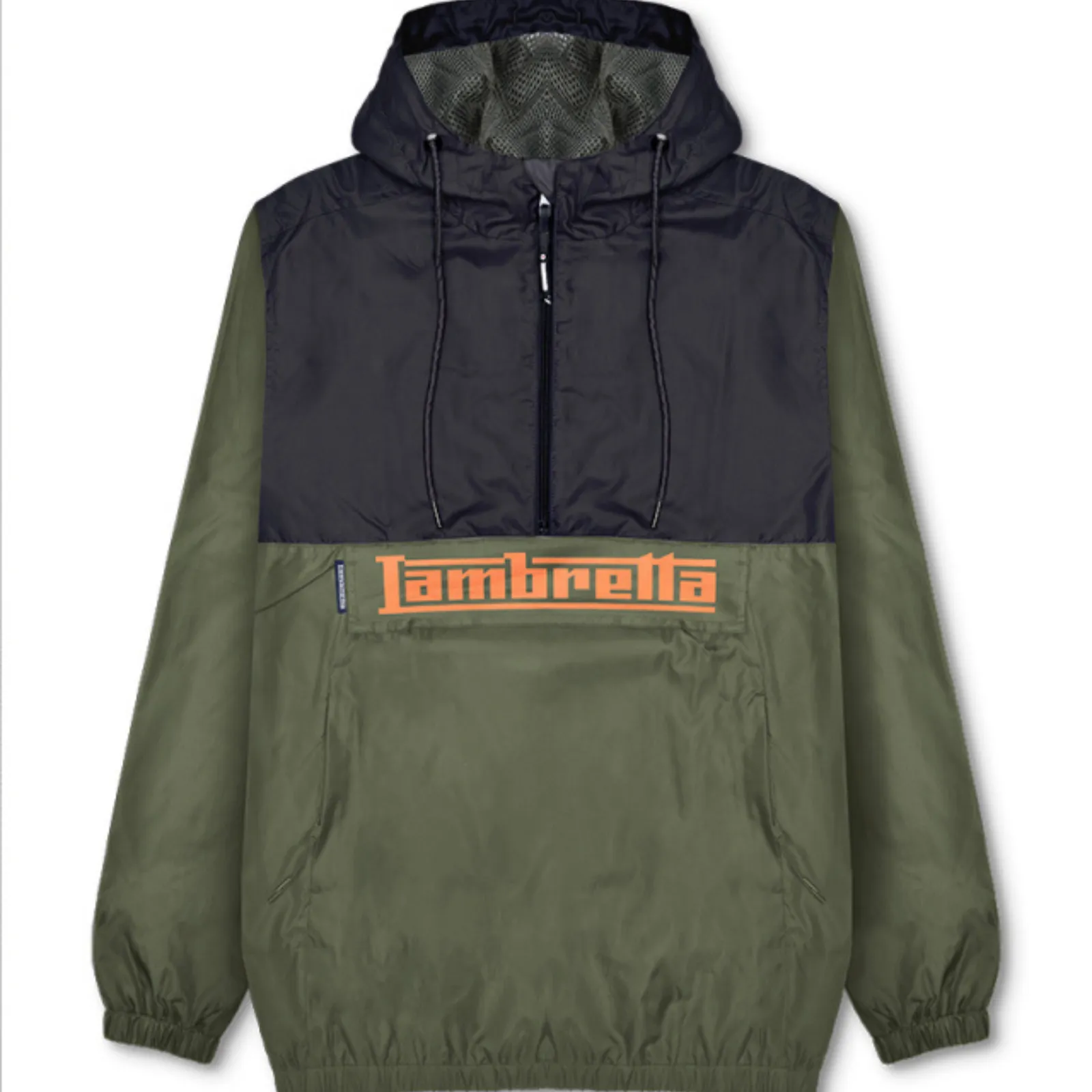 Lambretta Mens Over The Head Scooter Windbreaker Jacket