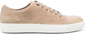 Lanvin DBB1 panelled leather low-top sneakers Neutrals