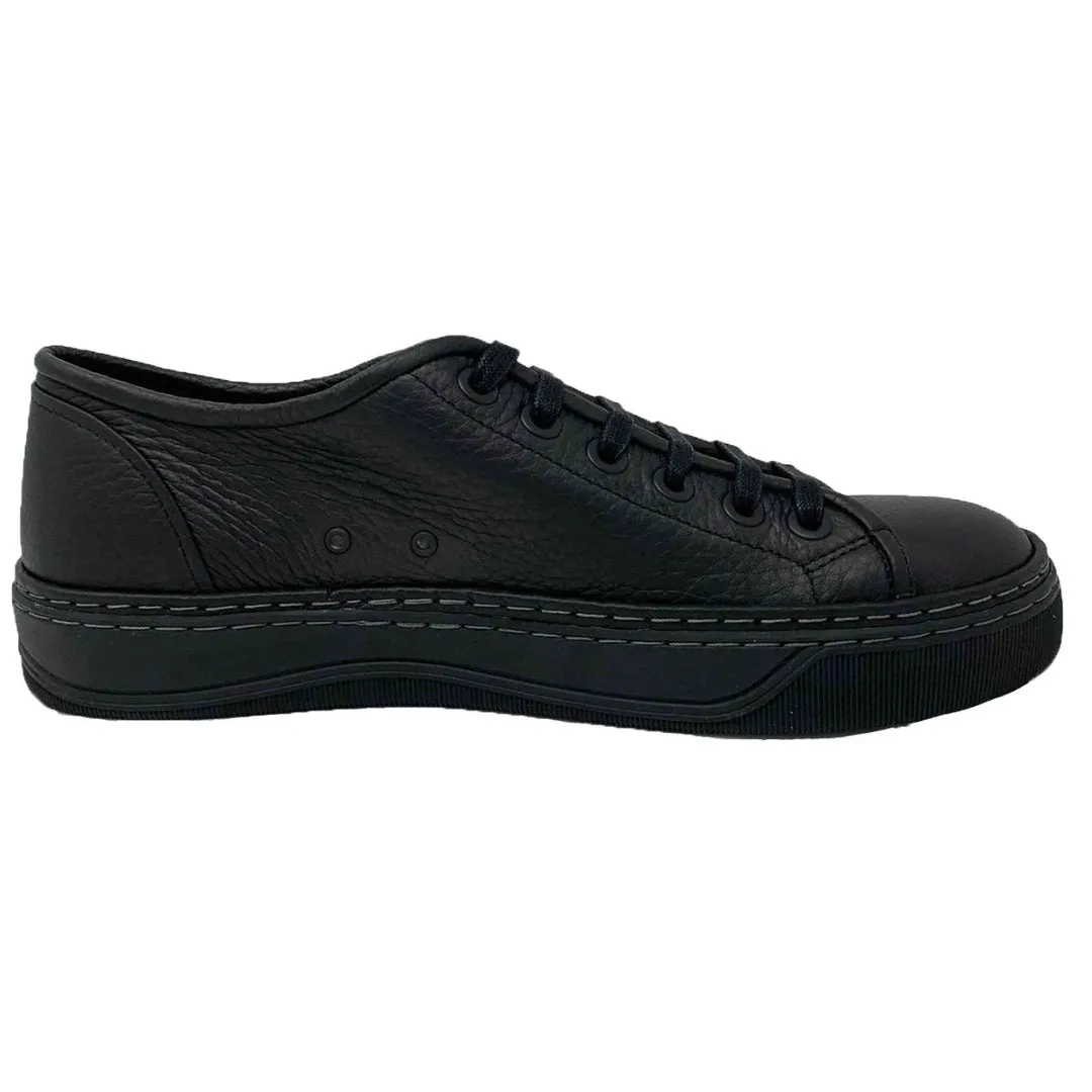 Lanvin Fm Skbltt Vgro A18 10 Leather Trainers