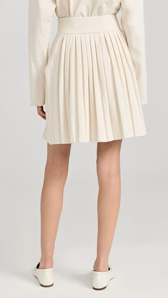 Les Tien   Paulina Box Pleat Tennis Skirt 