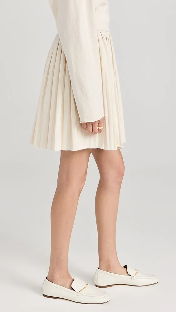 Les Tien   Paulina Box Pleat Tennis Skirt 