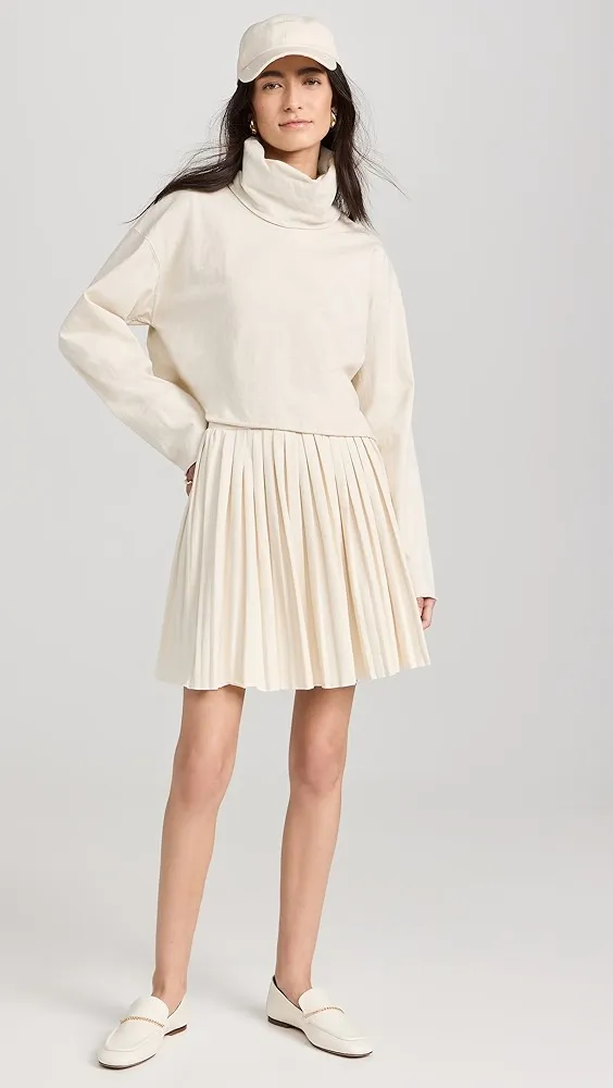 Les Tien   Paulina Box Pleat Tennis Skirt 