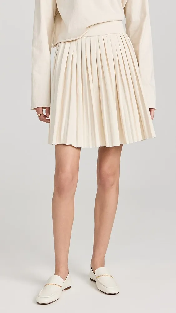 Les Tien   Paulina Box Pleat Tennis Skirt 