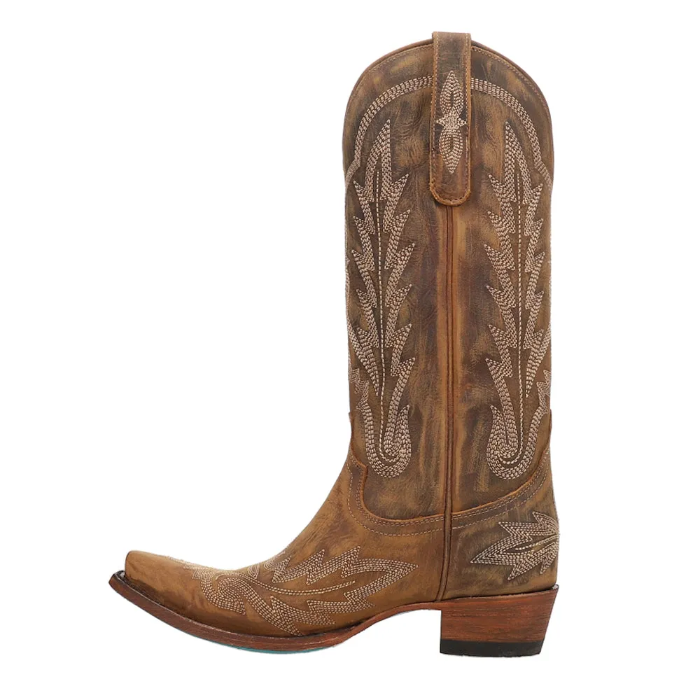 Lexington Embroidered Snip Toe Cowboy Boots