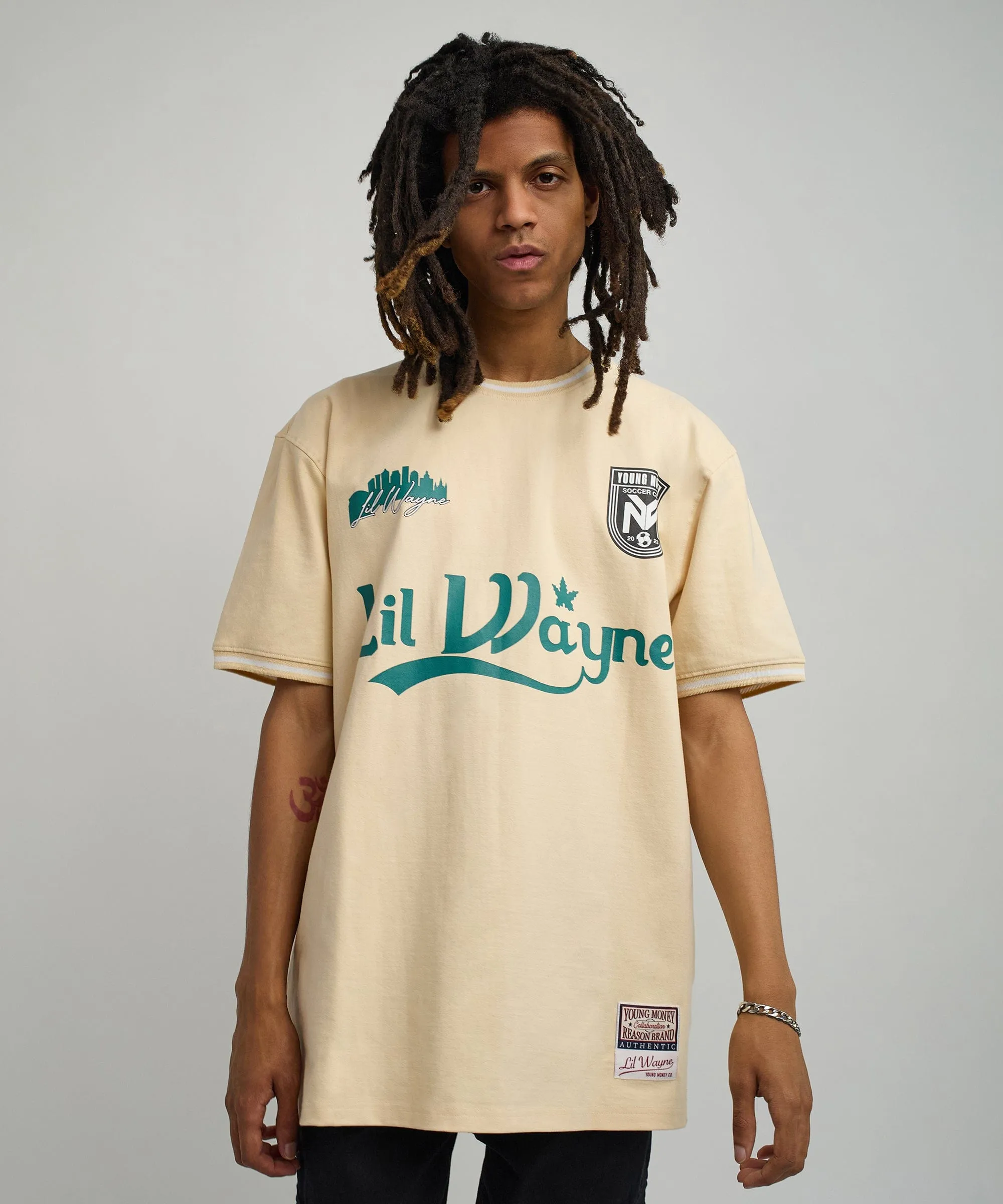 Lil Wayne Young Money Soccer Jersey - Khaki