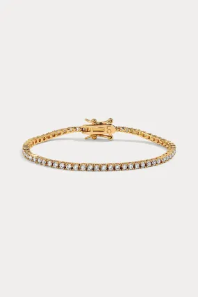 Lili Claspe Mini Amina Tennis Bracelet - Gold 6\