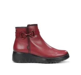 LIVE F2101 Red Ankle Boot