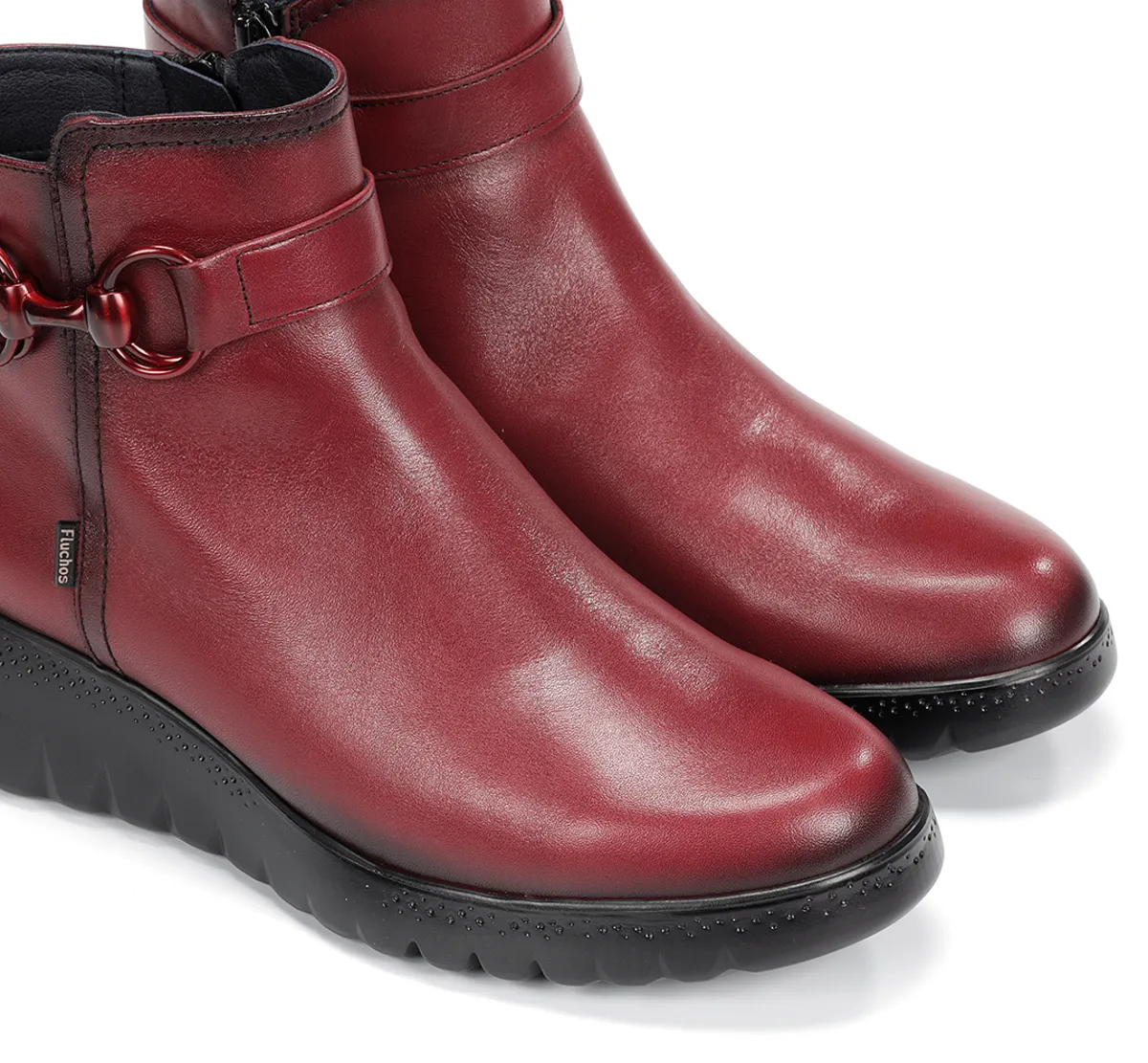 LIVE F2101 Red Ankle Boot