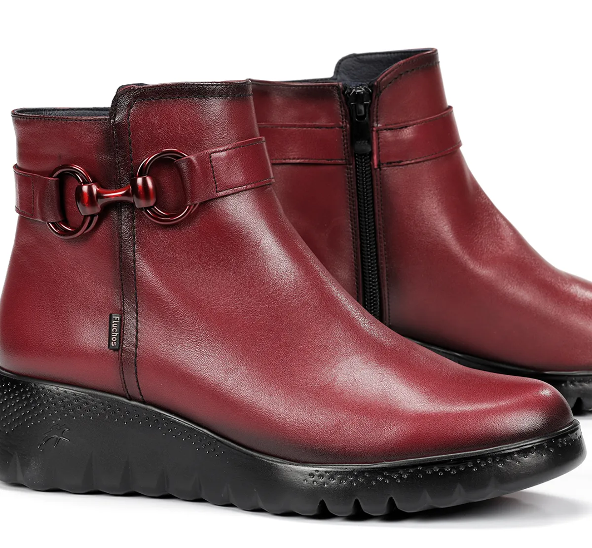 LIVE F2101 Red Ankle Boot