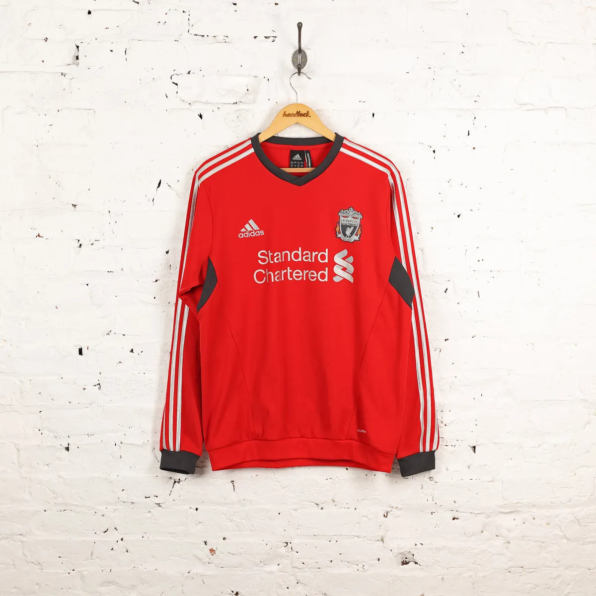 Liverpool 2010 Adidas Football Training Sweatshirt - Red - L