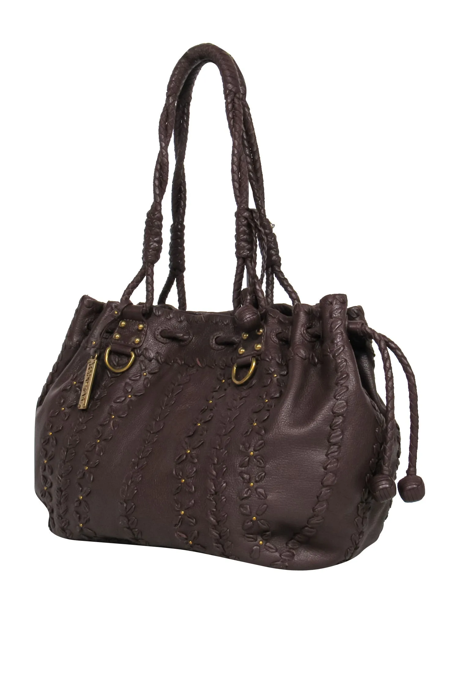 Lockheart - Brown Leather Handstitched Shoulder Bag