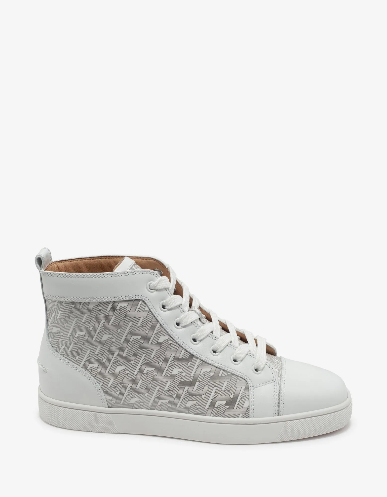 Louis CL Motif White High Top Trainers