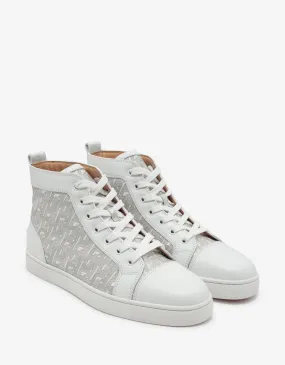 Louis CL Motif White High Top Trainers