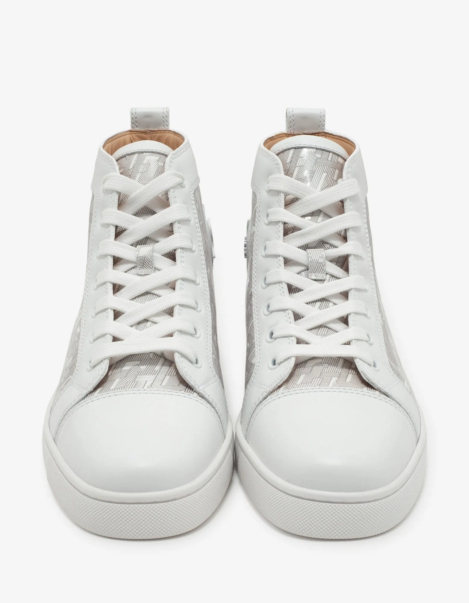 Louis CL Motif White High Top Trainers