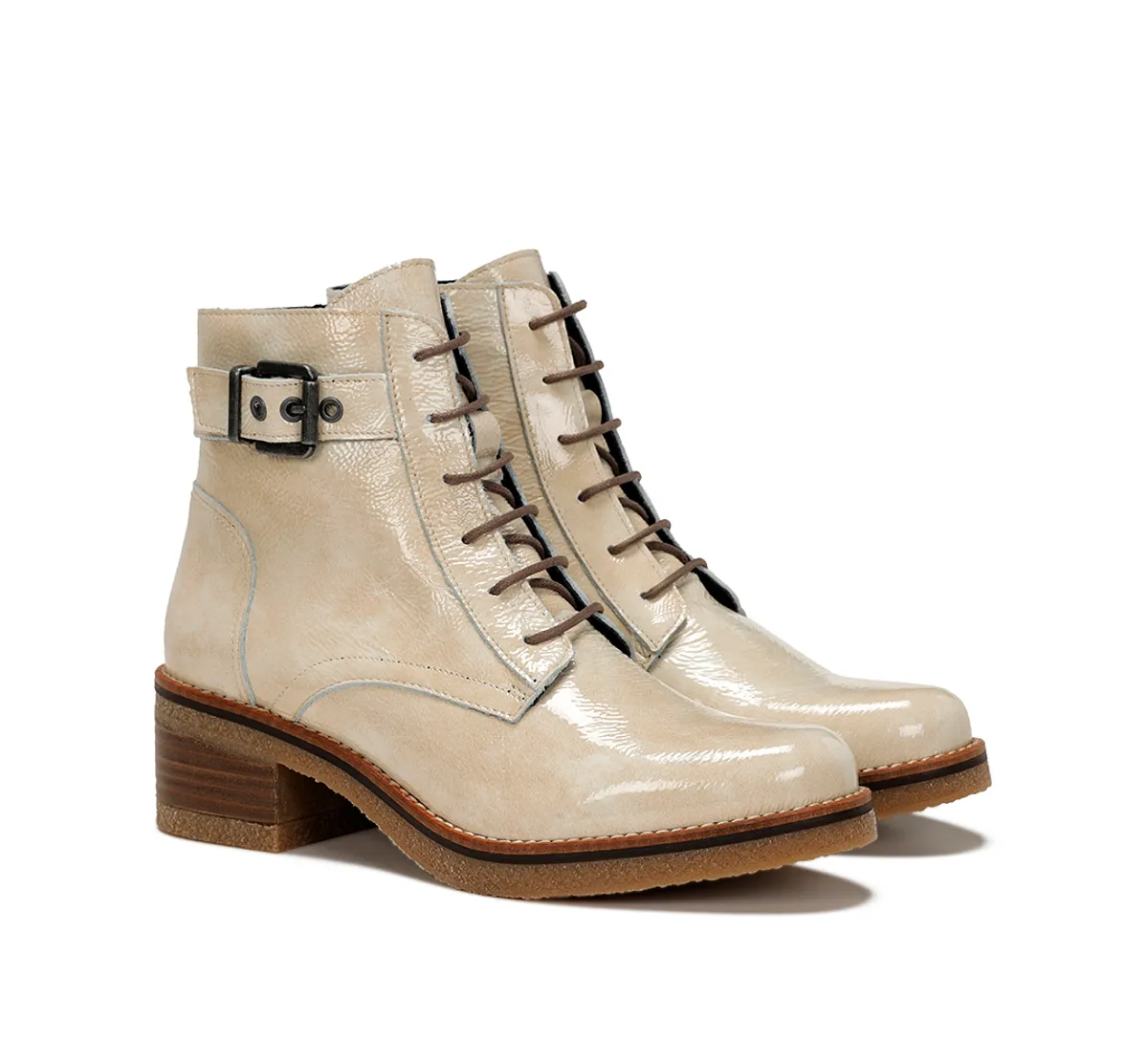 LUCERO D8686 White Ankle Boot