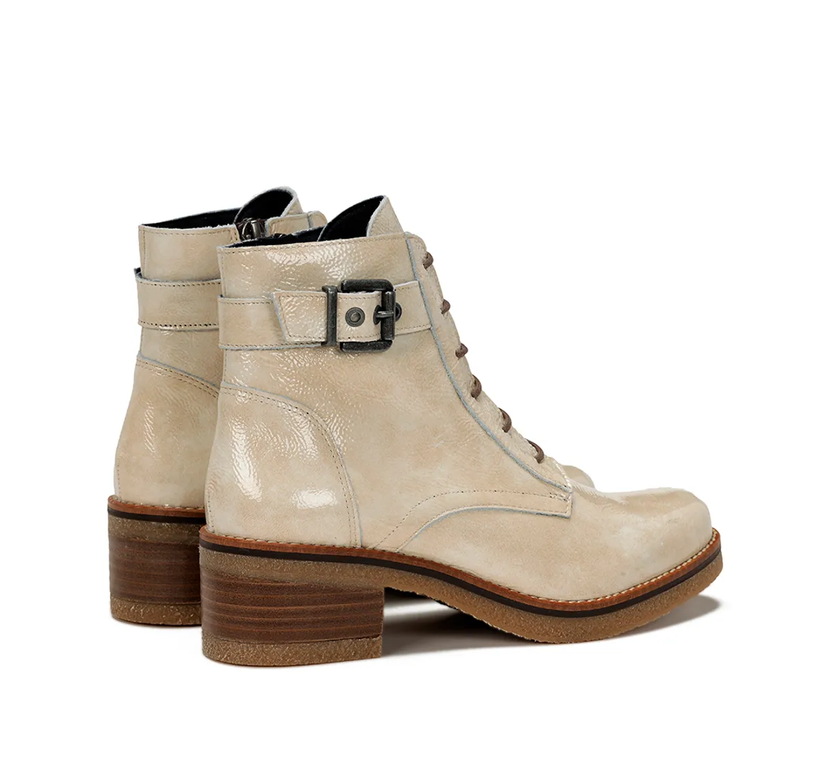 LUCERO D8686 White Ankle Boot