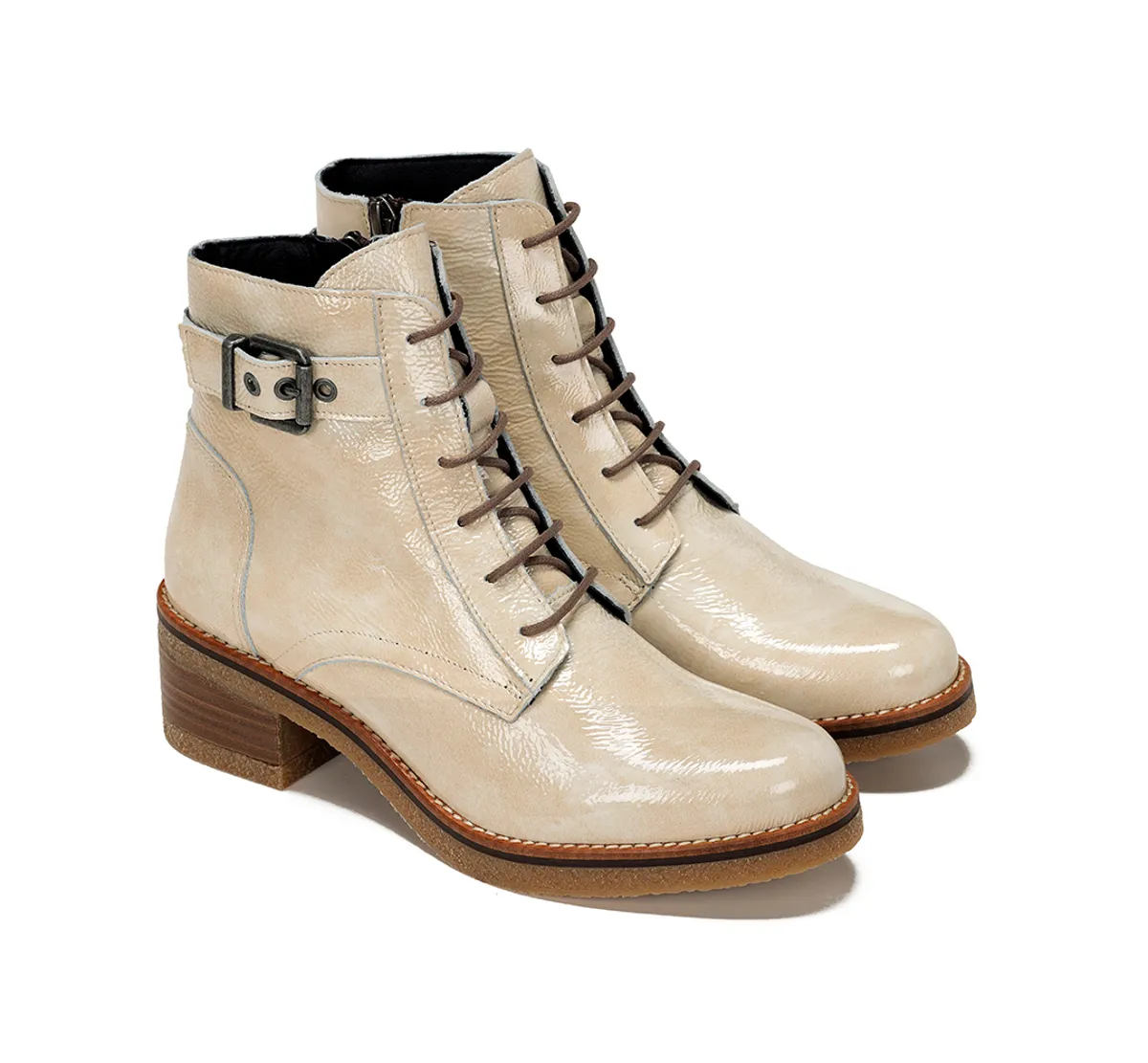 LUCERO D8686 White Ankle Boot