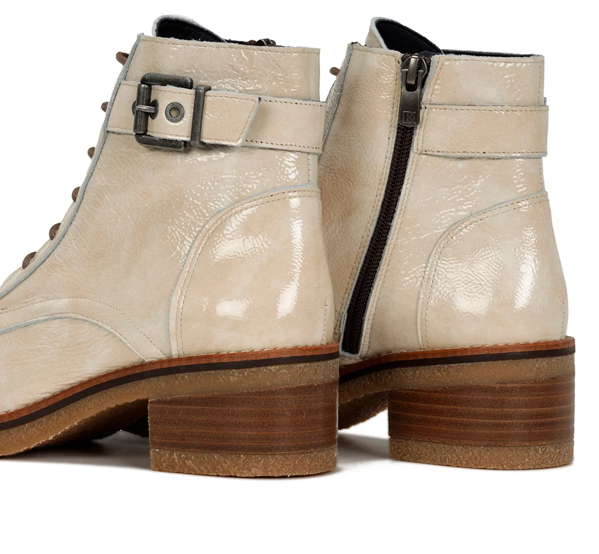 LUCERO D8686 White Ankle Boot