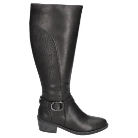 Luella Embossed Zippered Riding Boots