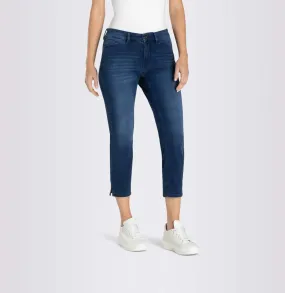 MAC DREAM SUMMER Slim Crop Jeans in Ocean Blue Washed 