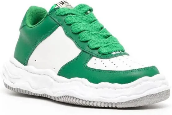 Maison MIHARA YASUHIRO low-top panelled sneakers Green