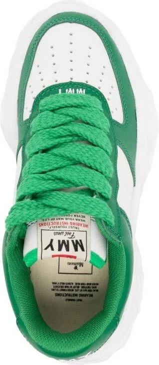 Maison MIHARA YASUHIRO low-top panelled sneakers Green