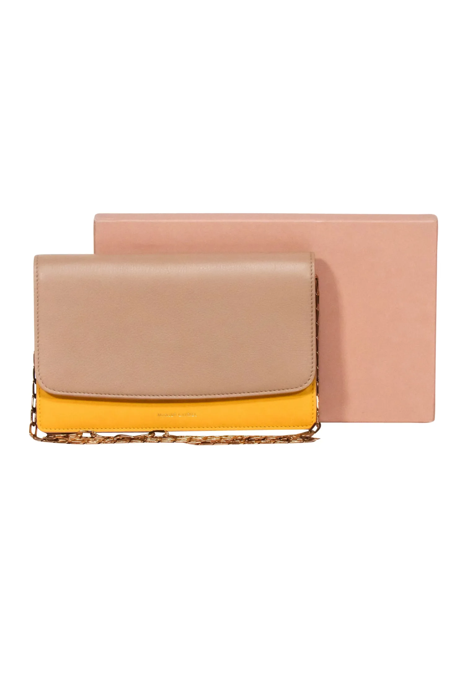 Mansur Gavriel - Tan & Yellow Leather Shoulder Bag