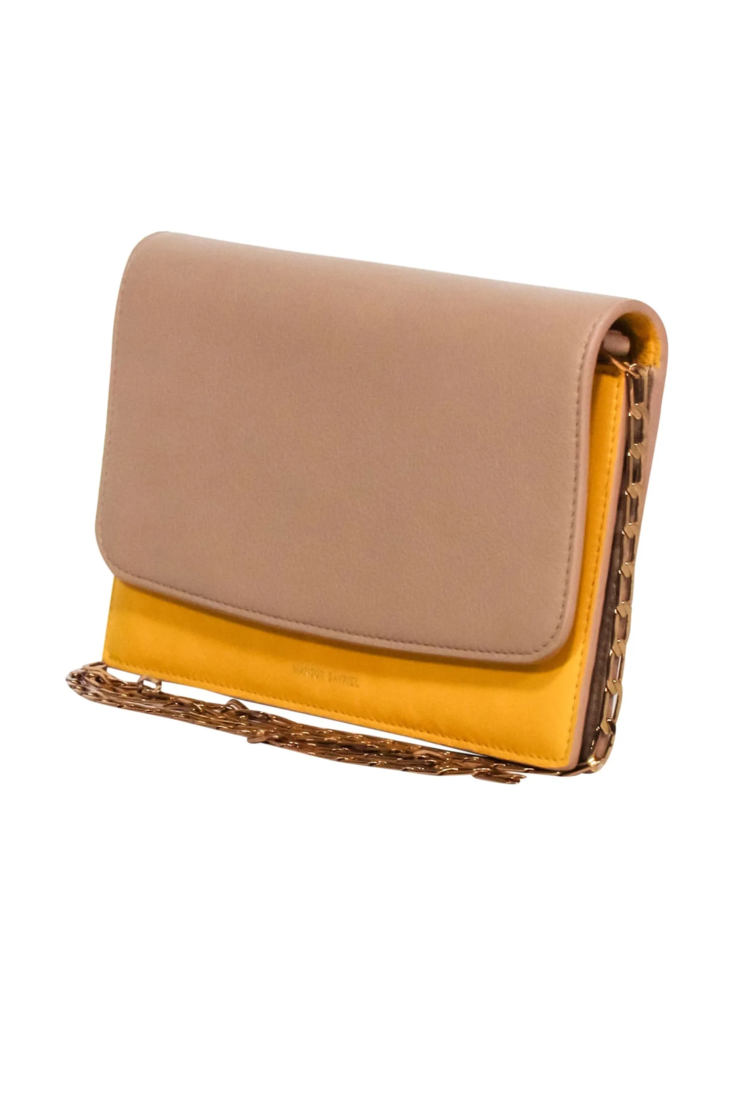 Mansur Gavriel - Tan & Yellow Leather Shoulder Bag