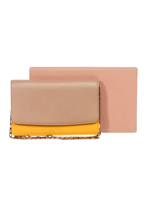 Mansur Gavriel - Tan & Yellow Leather Shoulder Bag