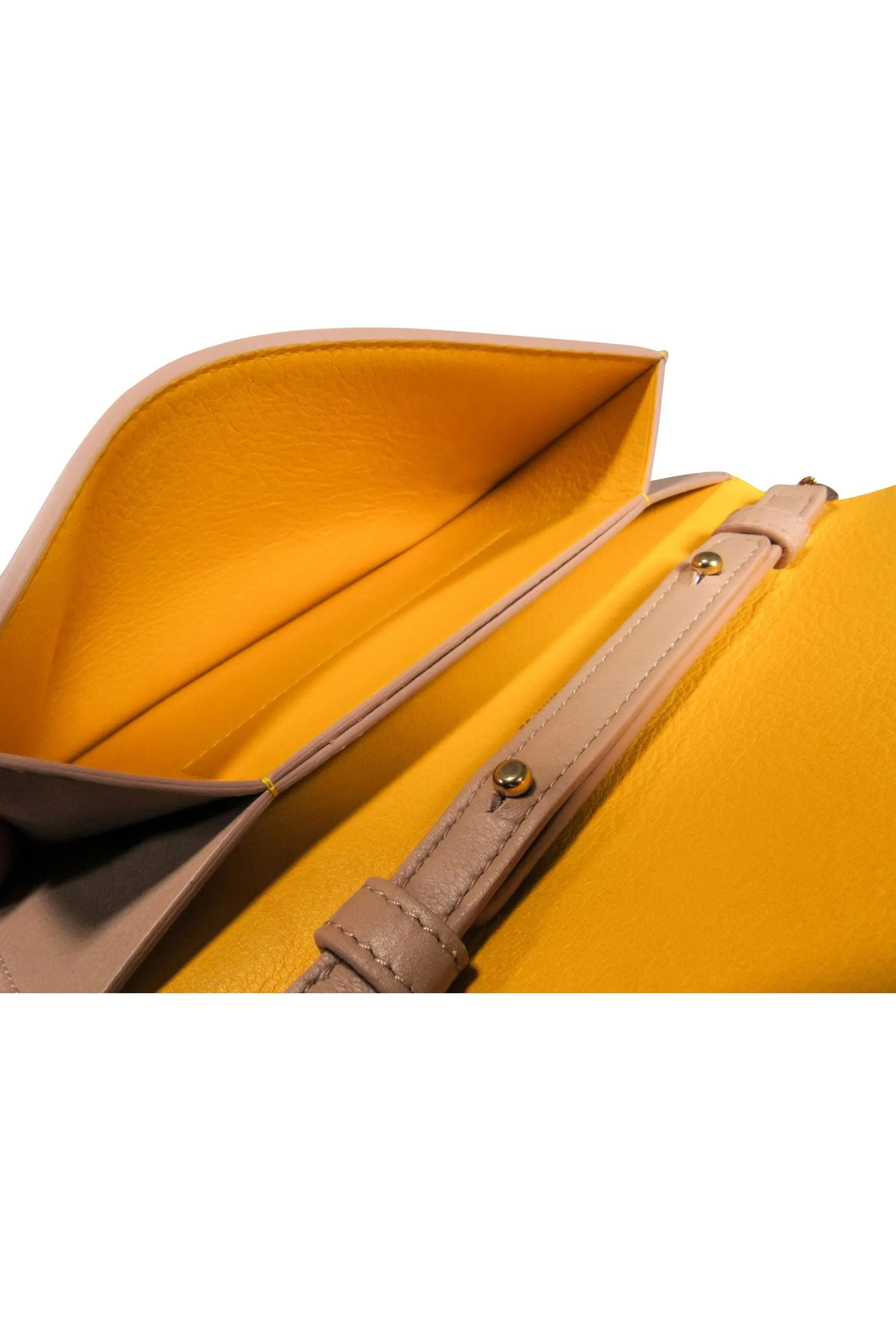 Mansur Gavriel - Tan & Yellow Leather Shoulder Bag