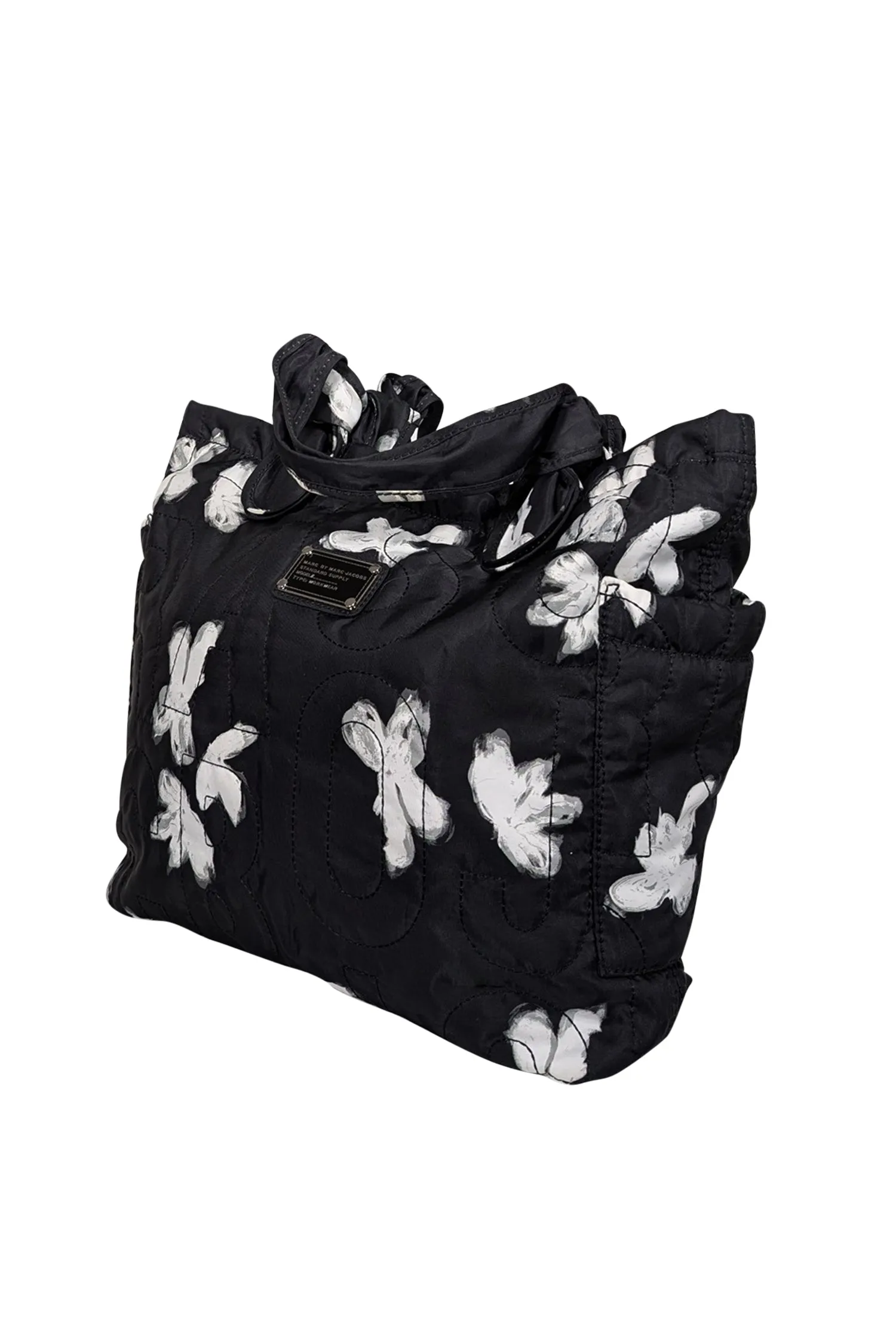 Marc by Marc Jacobs - Black & White Floral Quilted Shoulder Bag