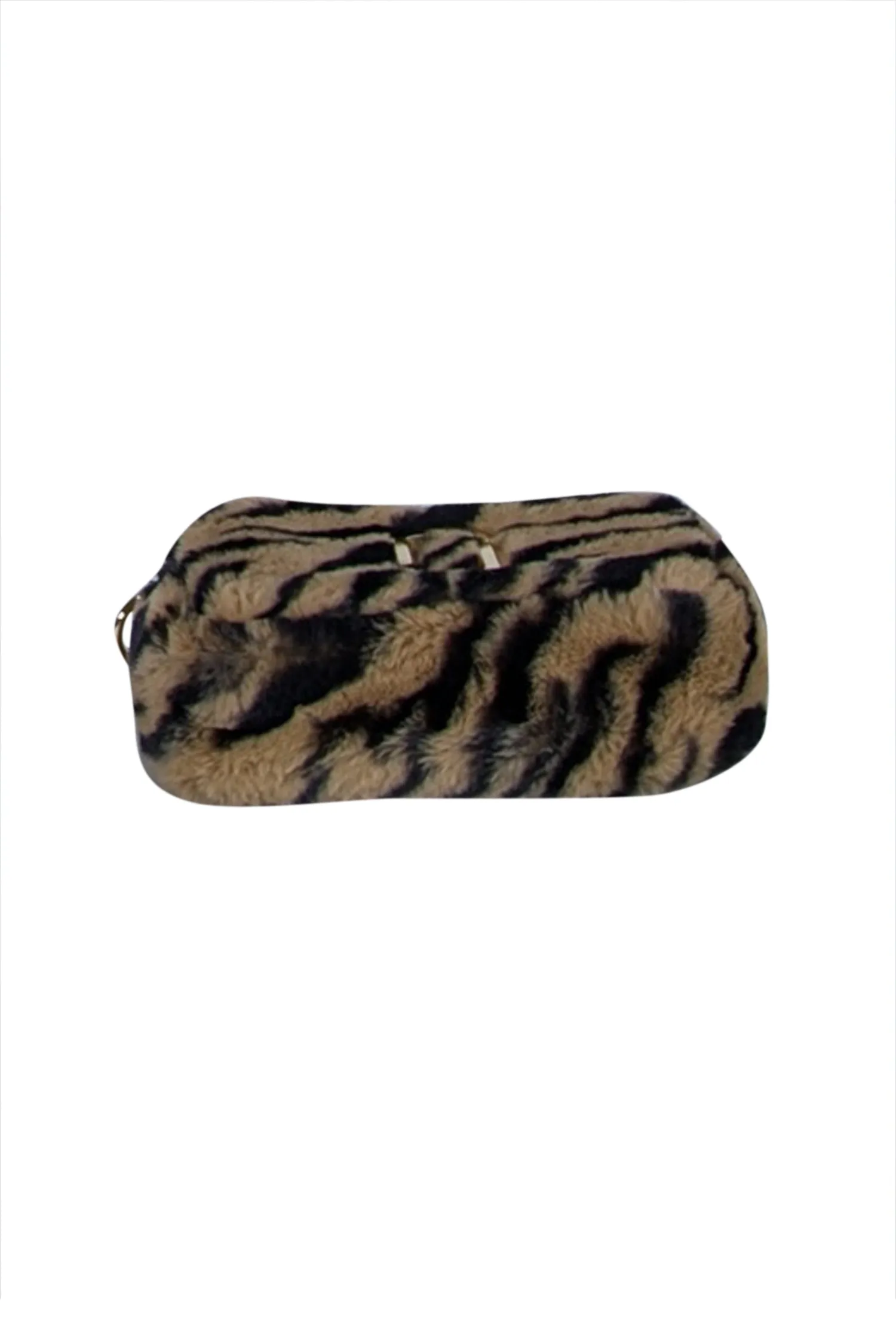 Marc Jacobs - Tan & Black Animal Print Faux Fur Snapshot Shoulder Bag