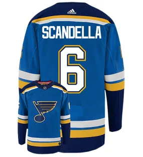 Marco Scandella St. Louis Blues Adidas Authentic Home NHL Hockey Jersey     