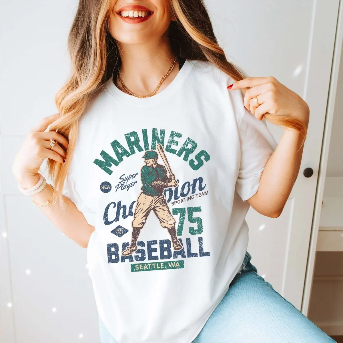 Mariners Vintage Baseball Team Tee