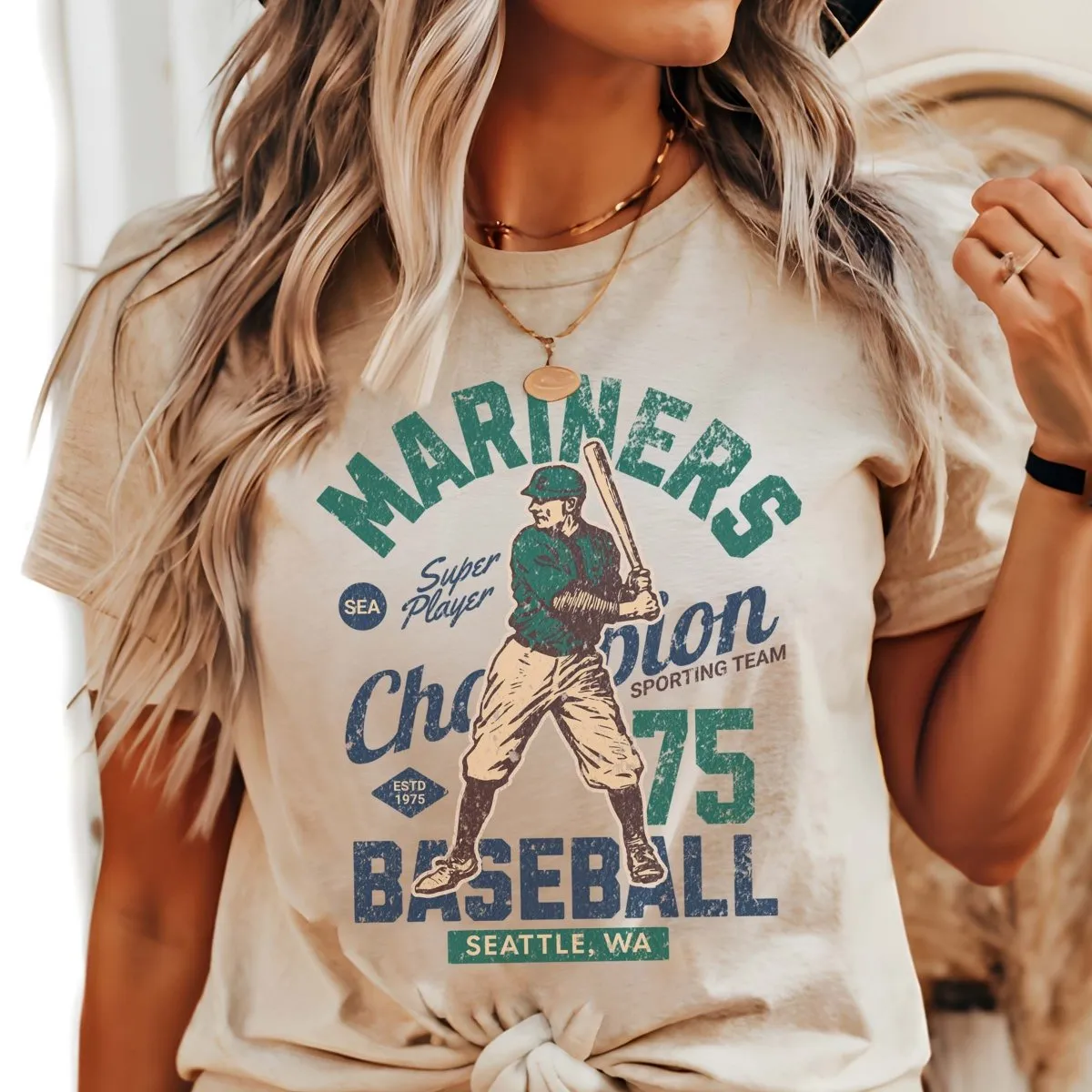 Mariners Vintage Baseball Team Tee