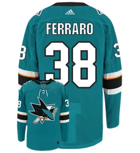 Mario Ferraro San Jose Sharks Adidas Authentic Home NHL Hockey Jersey     