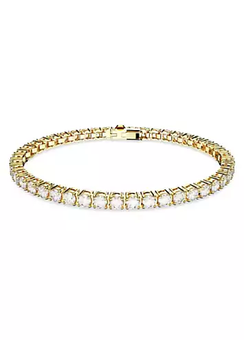 Matrix Tennis White Gold Bracelet by Swarovski | Look Again