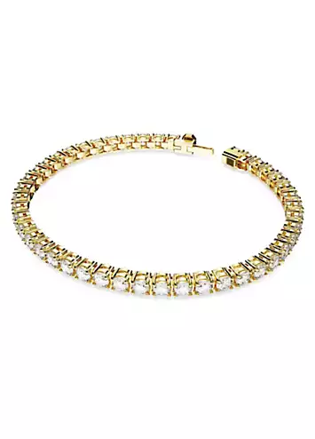 Matrix Tennis White Gold Bracelet by Swarovski | Look Again