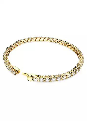 Matrix Tennis White Gold Bracelet by Swarovski | Look Again