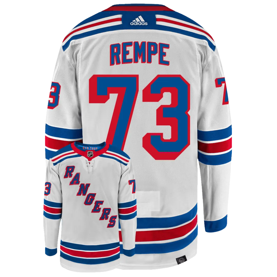 Matt Rempe New York Rangers Adidas Primegreen Authentic NHL Hockey Jersey     