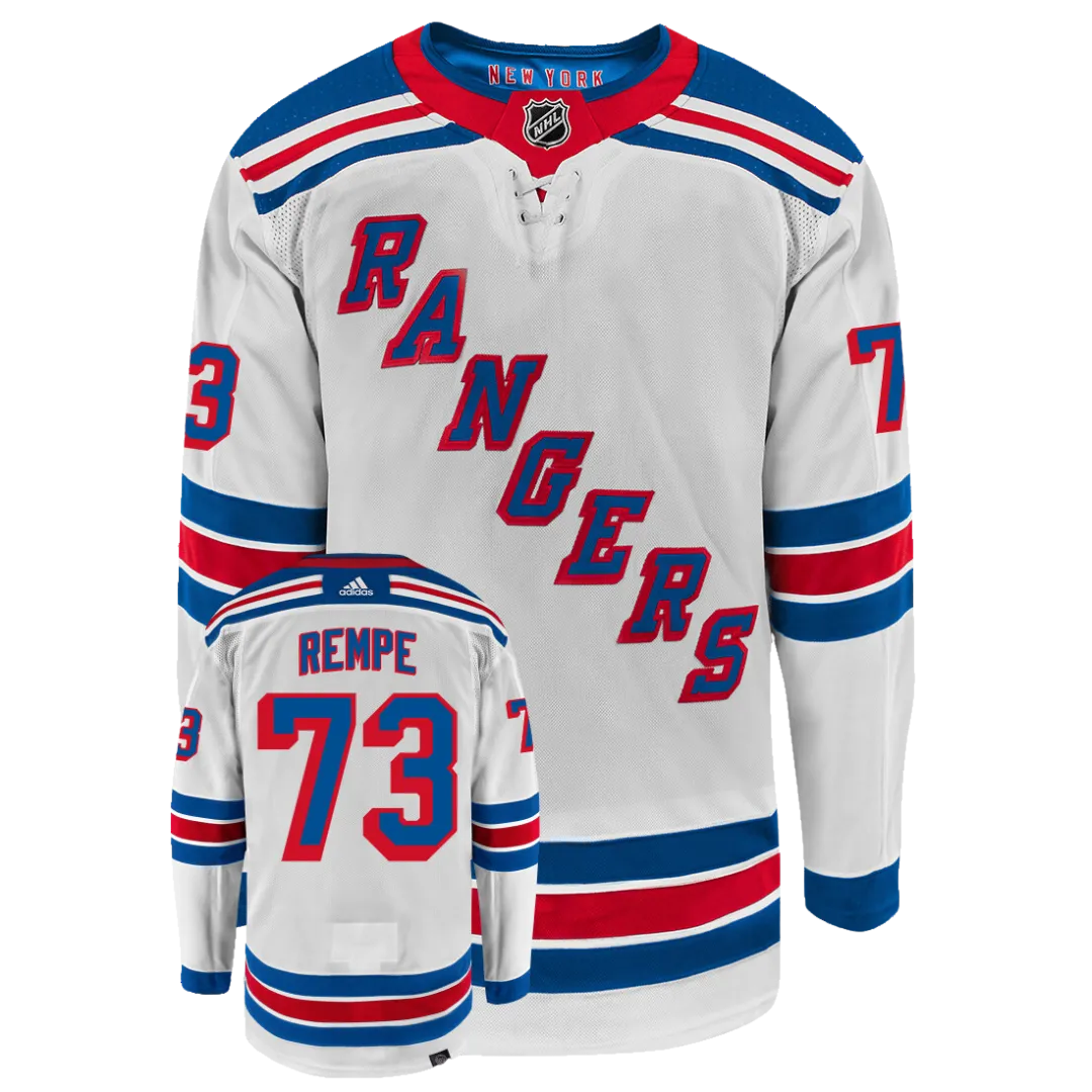 Matt Rempe New York Rangers Adidas Primegreen Authentic NHL Hockey Jersey     