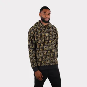 MDB Couture Men's French Terry Monogram Hoodie Sweatshirt