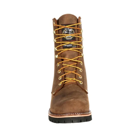 Men's Georgia Steel Toe Waterproof Insulated Logger Work Boot #GB00065