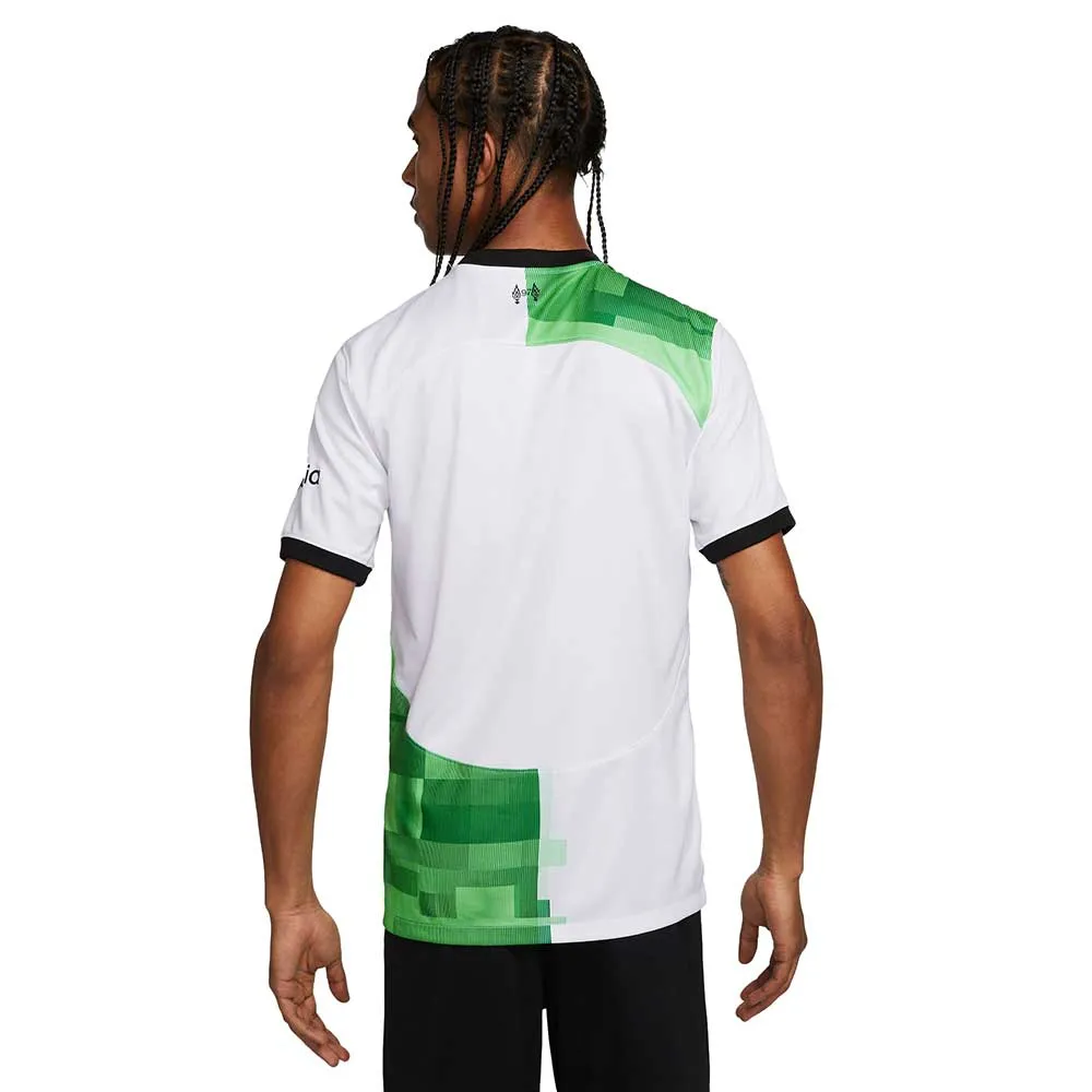 Men's Liverpool FC 2023/24 Stadium Away Nike Dri-FIT Soccer Jersey- White/Green Spark/Black